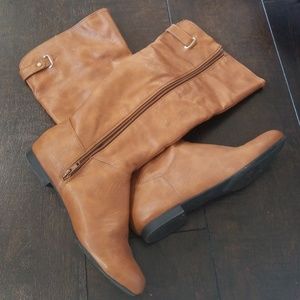Style and Company knee high calf flat boots worn 1